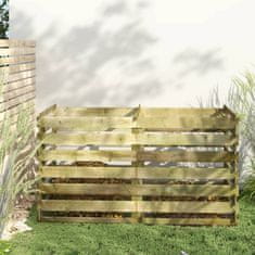 Greatstore Laťkový kompostér impregnovaná borovice 160 x 80 x 58 cm