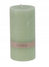 Koopman Zelená vosková svíčka bez vůně 14x7 cm