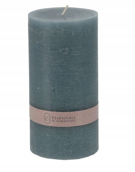 Koopman Modrá vosková svíčka bez vůně 14 cm