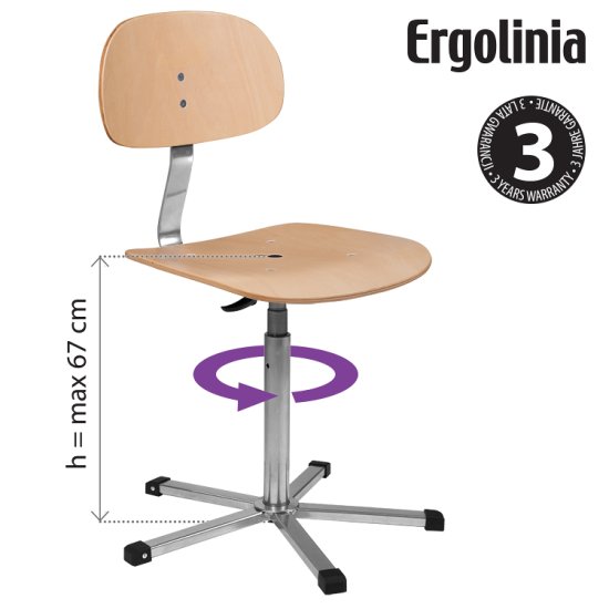 Ergolinia Průmyslová židle ERGOLINIA 10004