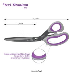 Texi Titanové nůžky TEXI TITANIUM Ti914