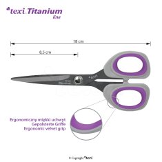 Texi Titanové nůžky TEXI TITANIUM Ti700