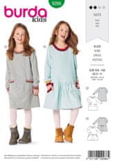 Burda Střih Burda 9286 - Dětské mikinové šaty