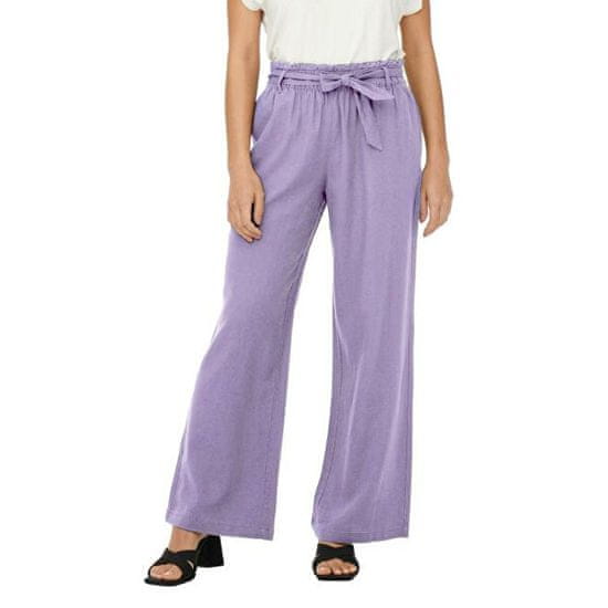 Jacqueline de Yong Dámské kalhoty JDYSAY Loose Fit 15254626 Purple Rose