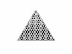 Kraftika 1ks bílá trojúhelník plastová kanava / mřížka vyšívací