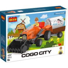 Cogo City stavebnice Traktor kompatibilní 263 dílů