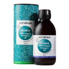 VIRIDIAN nutrition Viridikid Omega 3 Oil (Bio Omega 3 olej pro děti) Organic, 200 ml
