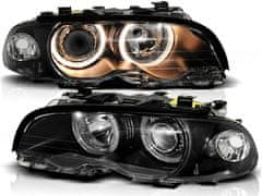 TUNING TEC  Přední světla,BMW E46 04.99-08.01 COUPE CABRIO ANGEL EYES černé