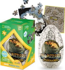 CubicFun Oboustranné puzzle ve vejci National Geographic: Stegosaurus 63 dílků