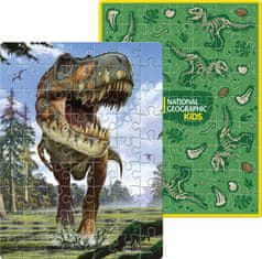 Oboustranné puzzle ve vejci National Geographic: Tyrannosaurus Rex 63 dílků
