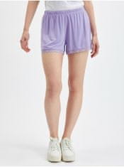 Orsay Světle fialové dámské kraťasy s krajkou XL
