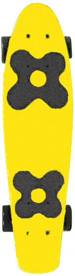 Choke Juicy Susi skateboard, 57 cm, žlutá