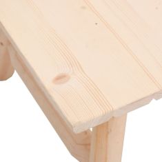 Greatstore Konferenční stolek 90 x 50 x 41 cm masivní smrkové dřevo