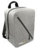 Cestovní batoh WIZZAIR 40 x 30 x 20 cm, šedá/černá