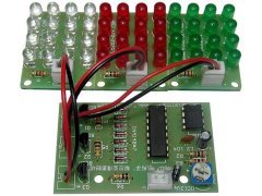 HADEX Stroboskop 12V s trojicí desek, celkem 48LED, STAVEBNICE