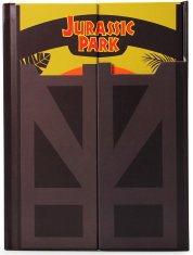 CurePink Blok A5 Jurassic Park|Jurský park: Park Gates (15 x 21 cm)