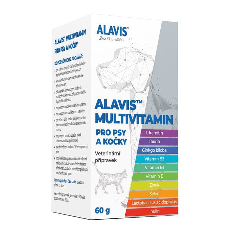 Alavis Multivitamin pro psy a kočky 60 g