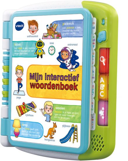 TWM dětská kniha Mijn interactief Woordenboek bílá/modrá/zelená
