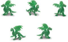 TWM figurky hraček Lesní drak junior zelený 192 ks