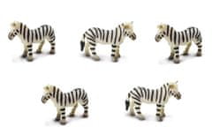TWM hrací sada Lucky Minis zebry 2,5 cm černá/bílá 192 ks