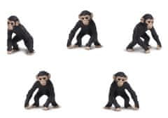 TWM hrací sada Lucky Minis šimpanzi 2,5 cm černí 192 ks