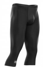 TWM 3/4 pánské běžecké kalhoty z polyamidu černé mt XL