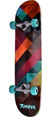 TWM skateboard Cube 20 x 79 cm Abec 7 black/turquoise