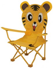 TWM vysoká židle Tijger60 x 26 cm polyester/ocel junior žlutá