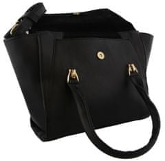 TWM dámská taška přes rameno 41 x 24 cm kožená černá 2-dílná