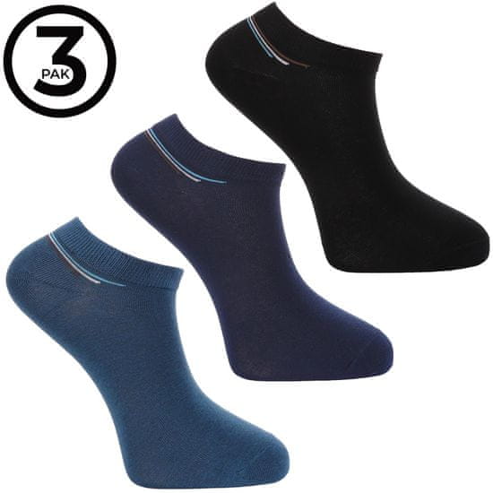 Moraj Pánské ponožky na nohy bavlněné klasické barvy 3-bal