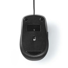 Nedis MSWD110BK klasická USB myš, 1200-3600 dpi, 6 tlačítek, černá