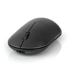 Nedis MSWS410BK bezdrátová myš, 1200 dpi, 3 tlačítka, dobíjecí, USB A/C nano přijímač