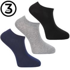 Moraj Pánské jednobarevné bavlněné ponožky po 3 kusech 43 - 45