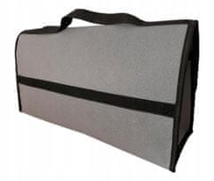 Organizační taška do kufru auta s uchy a kapsami v šedé barvě HEGGER