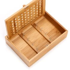 Zeller Bambusová skříňka na klíče, 27x19x6cm