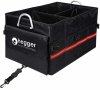HEGGER Car Boot Organiser Taška do kufru auta 46 x 31 x 24 cm Skládací taška do auta s 5 vnějšími kapsami v černé barvě s protiskluzovými pásky na suchý zip