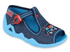 Befado chlapecké sandálky SNAKE 217P110 modré, auto, velikost 20