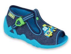 Befado chlapecké sandálky SNAKE 217P107 modré, auto, velikost 25