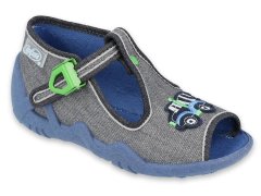 Befado chlapecké sandálky SNAKE 217P109 šedé, auto, velikost 20
