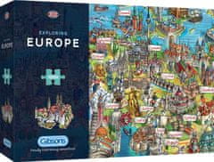 Gibsons Puzzle Putování po Evropě 1000 dílků