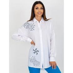 Factoryprice Dámská košile s límečkem oversize DARCIE bílá TO-KS-7005.34P_398290 M