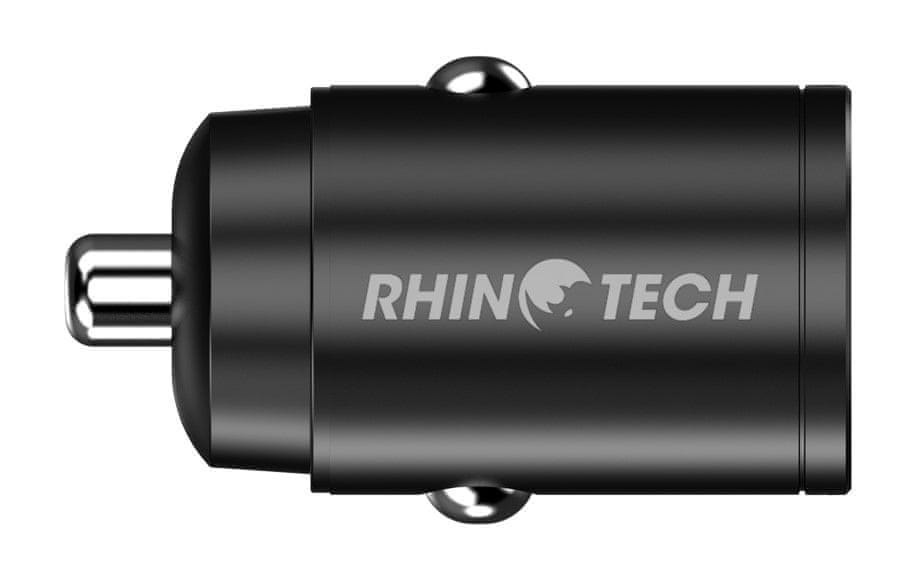 Levně RhinoTech MINI Nabíječka do auta USB-C + USB-A 30W černá, RTACC324