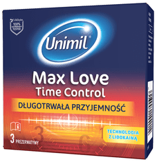 UNIMIL Unimil Max Love kondomy s n?stavcem pro pohlavn? styk 3 ks.