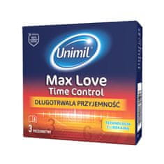 UNIMIL Unimil Max Love kondomy s n?stavcem pro pohlavn? styk 3 ks.