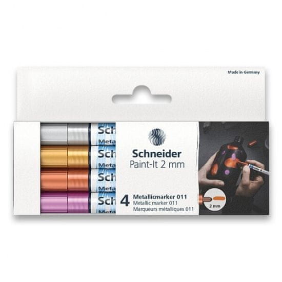 Schneider Metalický popisovač Schneider Paint-It 011 souprava V1, 4 barvy