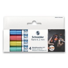 Schneider Metalický popisovač Schneider Paint-It 011 souprava V2, 4 barvy