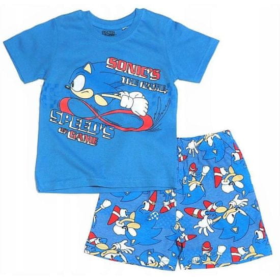 Eplusm Chlapecké bavlněné pyžamo Sonic set 2ks