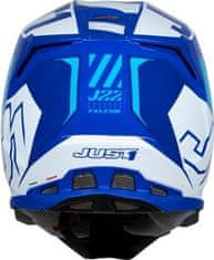 JUST 1 HELMETS Moto přilba JUST1 J22F FALCON bílo/modrá M