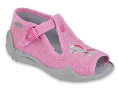 Befado dívčí sandálky PAPI 213P122 růžové, dino, velikost 20