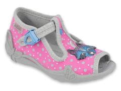 Befado dívčí sandálky PAPI 213P124 růžové, mýval, velikost 25